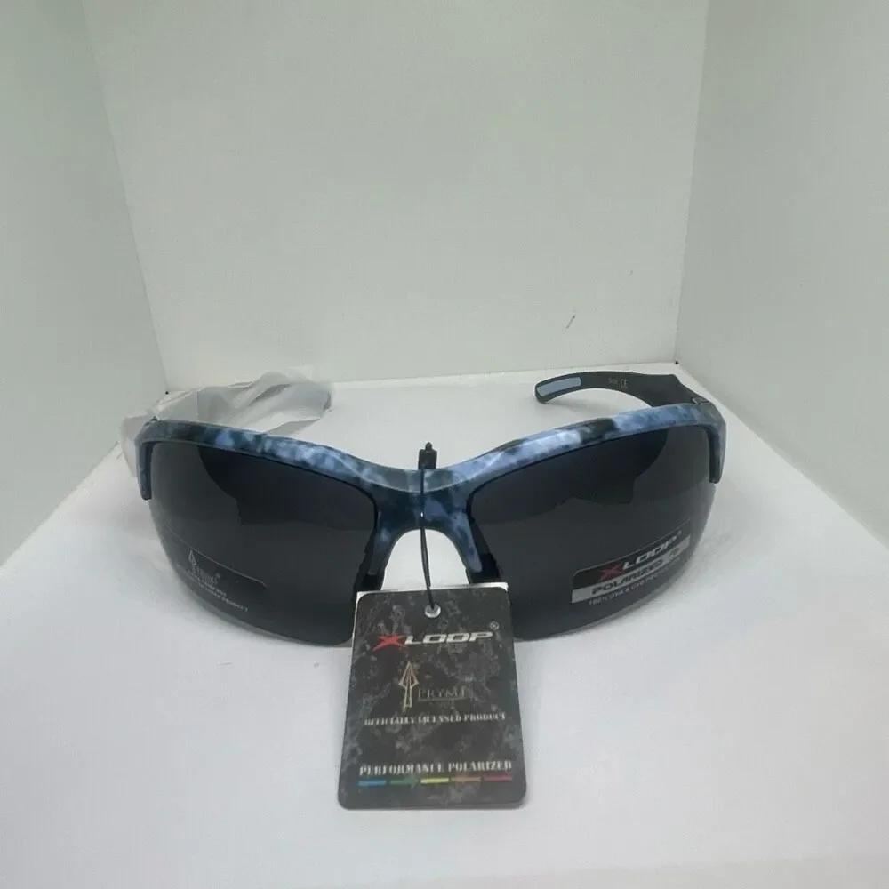 X-Loop Polarized Wrap Around Sport Sunglasses UV400 Protection